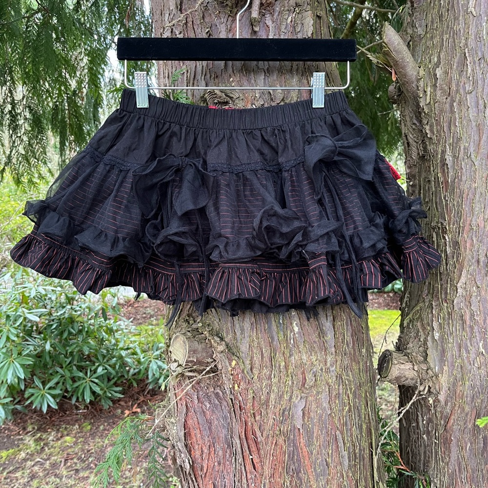 Tripp NYC Deadstock Tutu Ruffle Mini Skirt Bows Daang Goodman Royal Bones